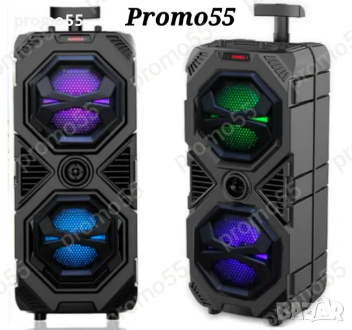 ПРОМО! Голяма Караоке Колона 60см. 16 инча Тонколона с Безжичен Микрофон и Блутут, снимка 2 - Тонколони - 47941123