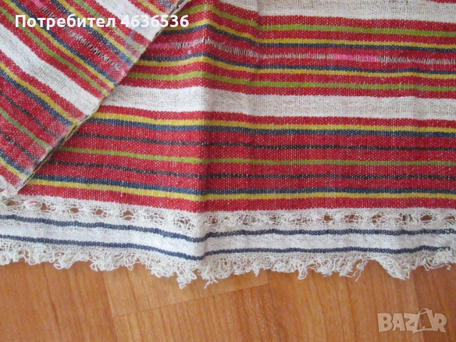 19век кърпа, ръчно тъкан кенар , 90х38см., снимка 4 - Антикварни и старинни предмети - 53272292