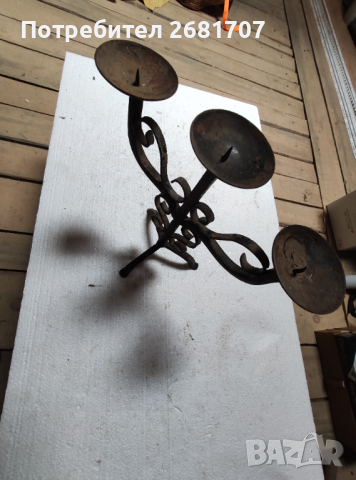 Свещници от ковано желязо, снимка 5 - Декорация за дома - 36425791