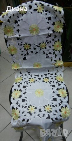 Красиви покривки и салфетки-ръчна бродерия,ръчно плетиво, снимка 6 - Покривки за маси - 28784117