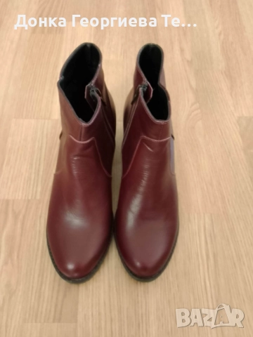 Дамски боти от естествена кожа номер 39., снимка 3 - Дамски боти - 52948995