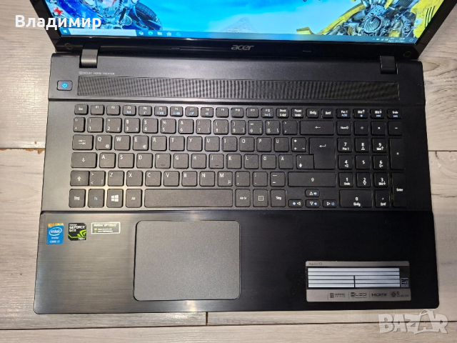 Acer Aspire V3-772G-i7 4702MQ/16гб/256гб msata+1TB/GTX760М-2гб, снимка 7 - Лаптопи за игри - 53199262