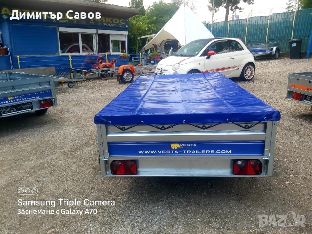 Туристическо ремарке VESTA LIGHT 25DA с плосък брезент, снимка 6 - Ремаркета - 52166177
