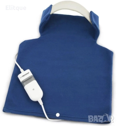 Електрическа възглавница Esperanza Silk EHB003, 60W, 40х38см., 3 степени , Син, снимка 4 - Други - 52895099