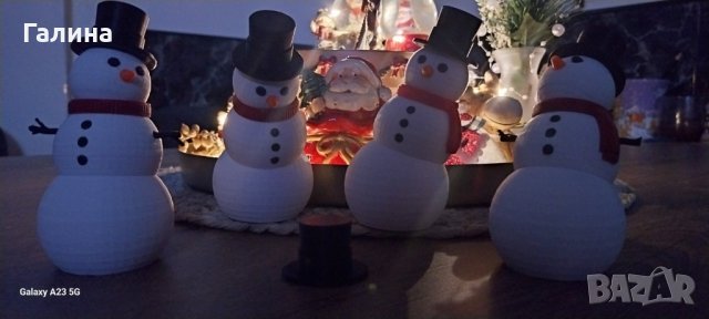 Декоративен снежен човек, снимка 11 - Декорация за дома - 43158789