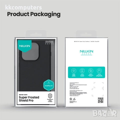 NILLKIN Frosted Shield калъф за OnePlus 15 5G- твърд матов PC гръб, Вкл.Протектор, Черен, снимка 11 - Калъфи, кейсове - 52607315