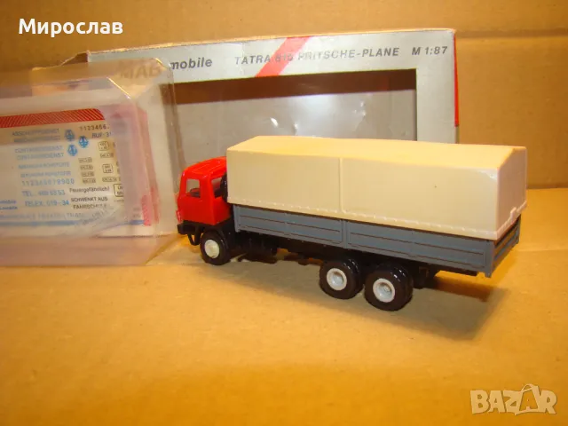 MAB H0 1/87 TATRA КАМИОН МОДЕЛ КОЛИЧКА ИГРАЧКА, снимка 7 - Колекции - 48975251
