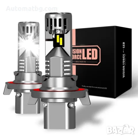 LED крушки Automat, Canbus, Mini, H13, 60W, 12000LM, 12V, 6000K