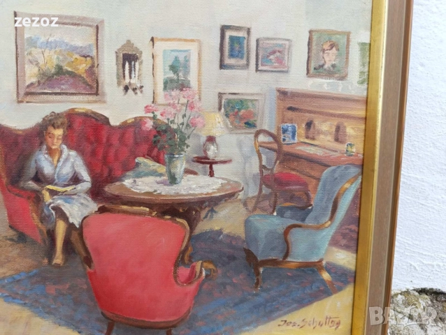 Картина масло платно, снимка 2 - Картини - 52559387