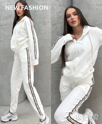 Дамски Памучни Екипи - лого Бродирано ✨ Louis Vuitton , снимка 2 - Спортни екипи - 52323404