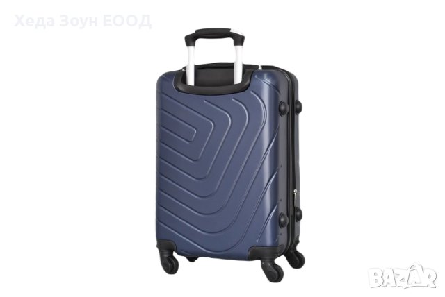 Куфар ABS малък 55 х 37 х 23см / Черен/Син/Сив с махащи се колелца, снимка 6 - Куфари - 40852516
