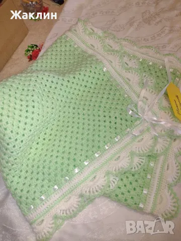 Плетена пелена за новородено бебе , снимка 2 - Други - 49165061