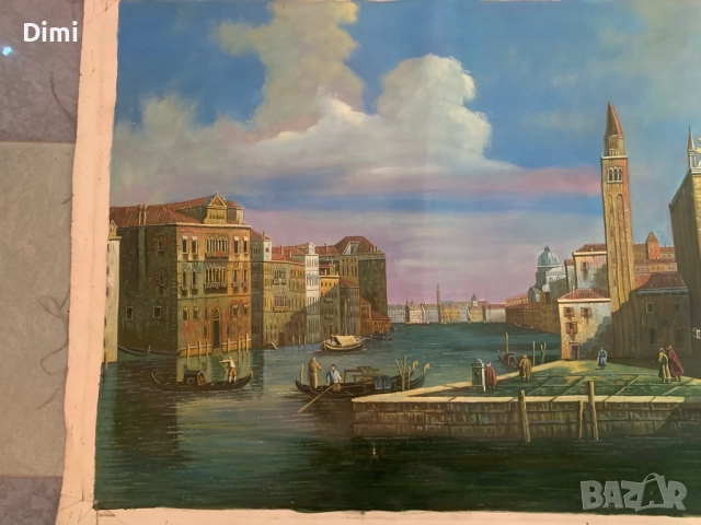 НИЛСОН (Nilson) ВЕНЕЦИЯ масло/платно, снимка 5 - Картини - 52815514