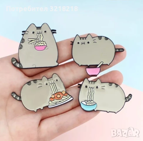 Значки Pusheen коте, снимка 7 - Други - 50463456