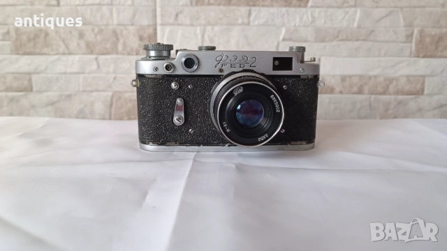 Стар механичен фотоапарат ФЕД 2 / FED 2 - Антика, снимка 4 - Антикварни и старинни предмети - 53163394