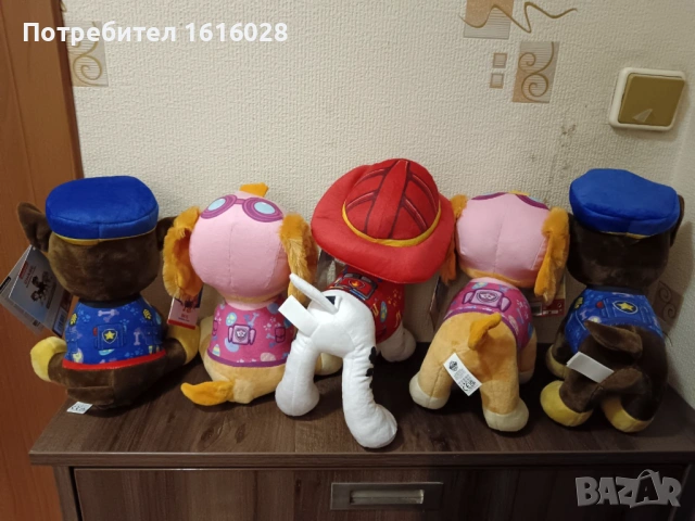 Плюшени играчки на Пес Патрул. Чейс,Маршал и Скай., снимка 2 - Плюшени играчки - 49970738