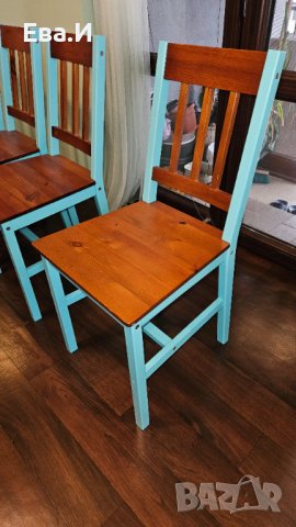 4бр дървени трапезни стола, снимка 6 - Столове - 43336631