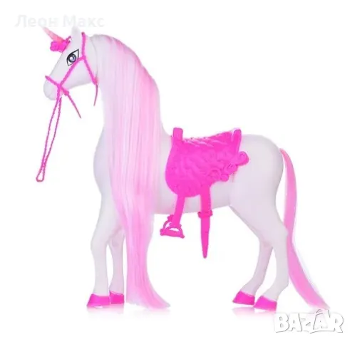 Кукла Барби с еднорог и аксесоари за прически , снимка 7 - Кукли - 48301164