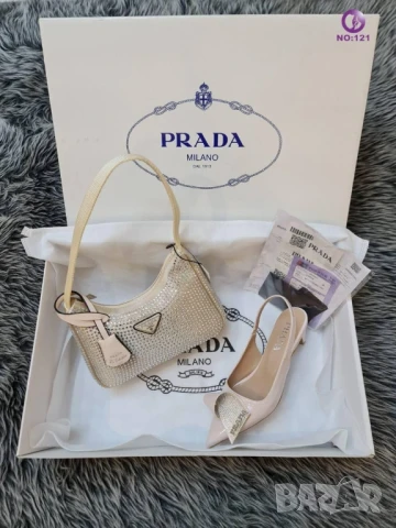 обувки на ток prada, снимка 2 - Дамски обувки на ток - 50877235