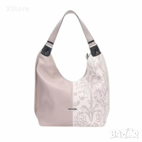 Елегантна дамска чанта с флорални мотиви, снимка 6 - Чанти - 52585368