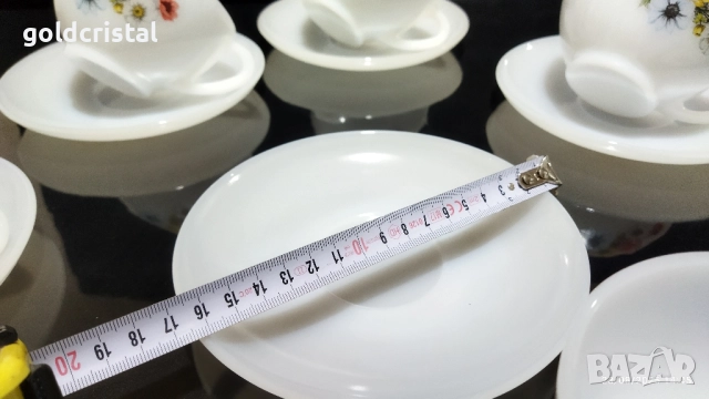френски аркопал големи чаши за чай кафе , снимка 5 - Антикварни и старинни предмети - 51483090
