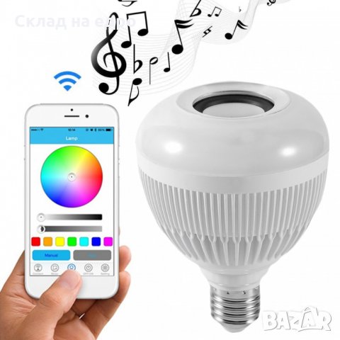 СУПЕР ХИТ Bluetooth колона LED RGB диско лампа крушка музика ефекти, снимка 3 - Bluetooth тонколони - 28340576
