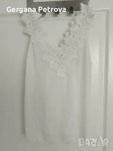 Ефирен италиански бял топ, снимка 1