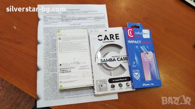 Нов телефон iphone 16 e 128 gb