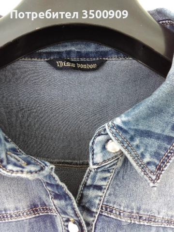 дамска дънкова риза, снимка 4 - Ризи - 51733800