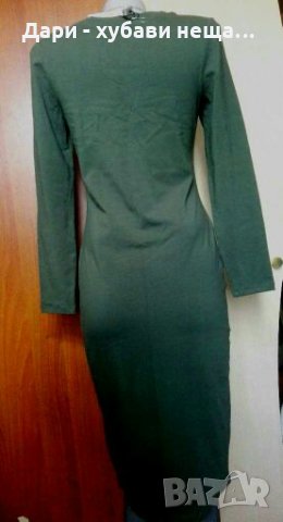 Пастелно зелена, вталена рокля👗🍀S/M - M/L👗🍀арт.2056, снимка 2 - Рокли - 33606869