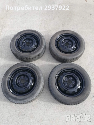 Зимни гуми с джанти 185/65/15' 5х114,3, снимка 2 - Гуми и джанти - 52558198