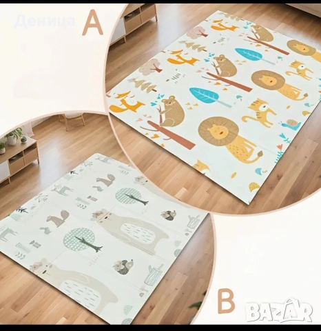 Нов детски сгъваем термо килим за игра 
