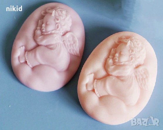 Ангел Бебе Силиконов молд форма калъп за направа на сапун шоколад гипс , снимка 2 - Форми - 32955808