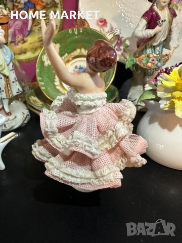 Dresden Lace Germany - “Балерината” немско великолепие и класа, синеока, красива , снимка 7 - Антикварни и старинни предмети - 52747351