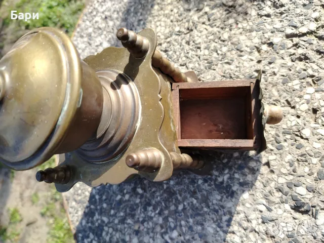 Белгийска бронзова мелачка за кафе и подправки, снимка 5 - Антикварни и старинни предмети - 49840059