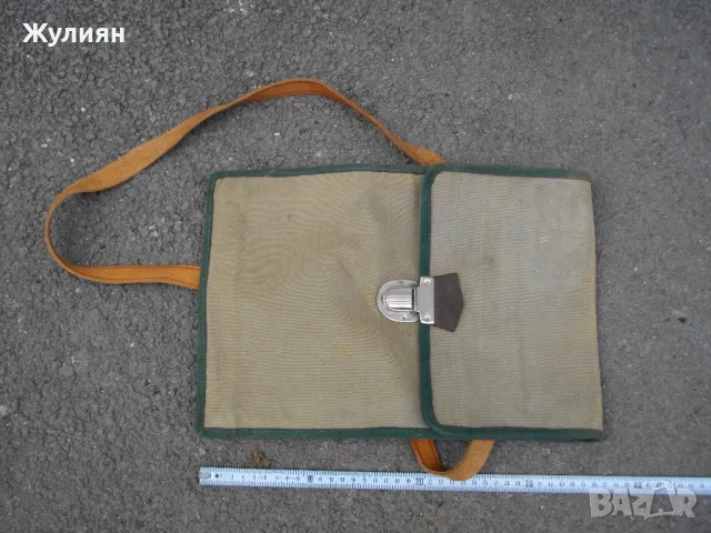 СТАРА ВОЕННА ЧАНТА ЗА ДОКУМЕНТИ , снимка 1