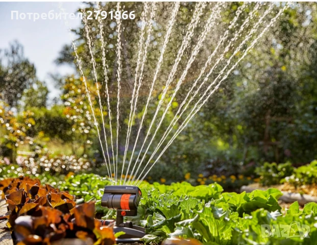 Gardena 18708-20 AquaZoom Компактен квадратен разпръсквач за поливане площи от 9-216 м², снимка 4 - Напояване - 51120992