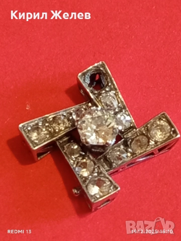 Сребърна висулка с кристали Сваровски стил и елегантност 42476, снимка 6 - Колиета, медальони, синджири - 52848209