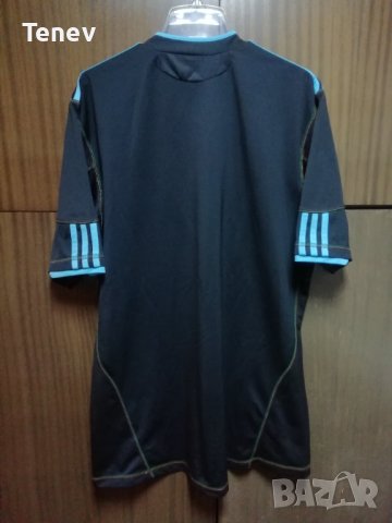 Olympique Marseille Adidas оригинална фланелка тениска Олимпик Марсилия екип 2010 2011 L Third , снимка 2 - Тениски - 43383943