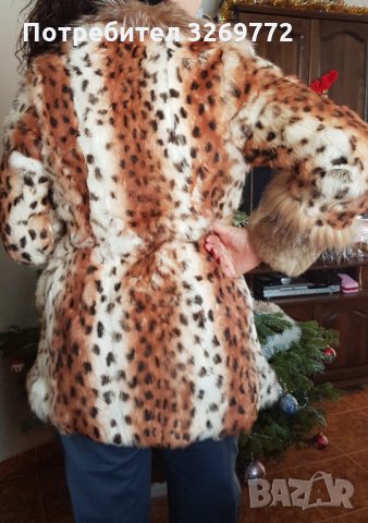 Атрактивно, ново дамско заешко кожухче, S , снимка 2 - Палта, манта - 35257629