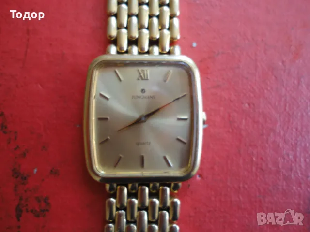 Позлатен часовник Junghans quartz 3, снимка 2 - Дамски - 47510737