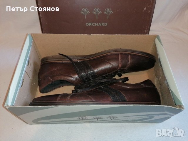  Спортно -елегантни мъжки обувки от естествена кожа ORCHARD №45 , снимка 12 - Спортно елегантни обувки - 28925299