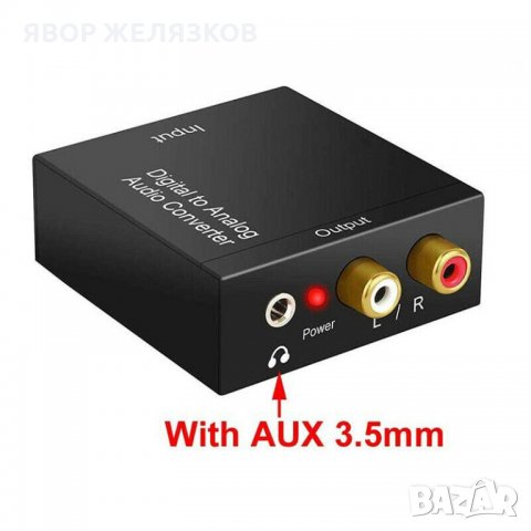 Преобразувател Оптичен  към стерео и изход за слушалки, снимка 4 - Други - 28496594