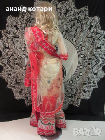 Индийска сватбена рокля - ленга и аксесоари, снимка 2 - Сватбени рокли - 15143563
