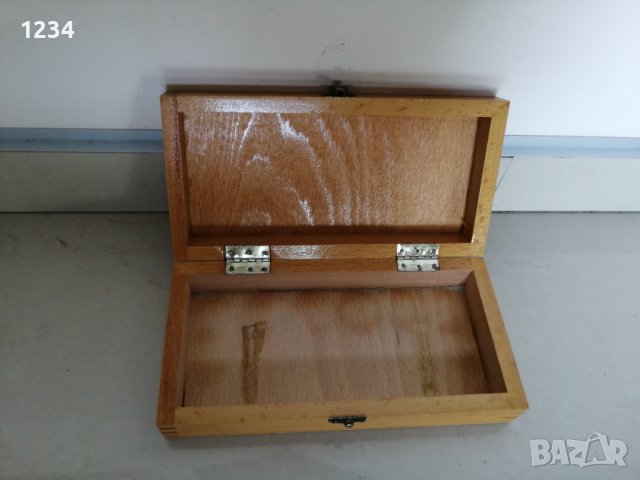 Дървена кутия 20 х 10 h 4.5 cm , снимка 2 - Други стоки за дома - 37218990