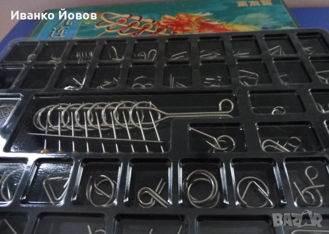 Метални пъзели – предизвикателно, забавно,  изглежда лесно, но опитайте, комплект 50 бр., Подарък, снимка 16 - Пъзели - 46752011