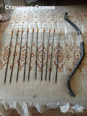 Продавам мощен лък с десет стрели ,става за спорт и лов., снимка 3 - Други спортове - 51327089