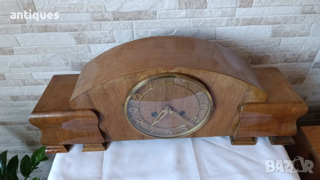 Стар каминен часовник - Kienzle - Germany -Антика - 1960", снимка 2 - Антикварни и старинни предмети - 53006058