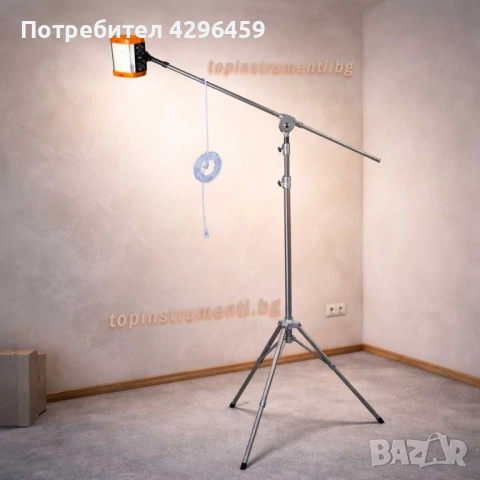 Контролна работна лампа с метален статив с подвижно рамо, снимка 2 - Шлайфмашини - 52810838