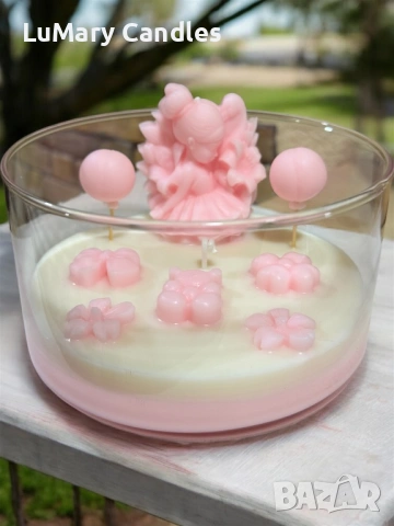 Свещ “ Розова нежност”, снимка 7 - Други - 53284210